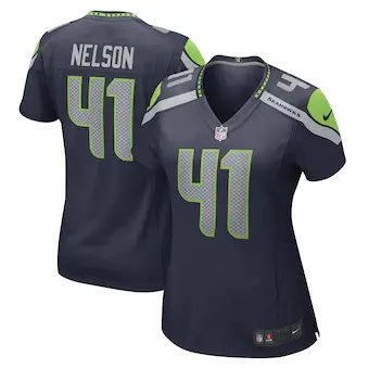 womens nike scott nelson college navy seattle seahawks game